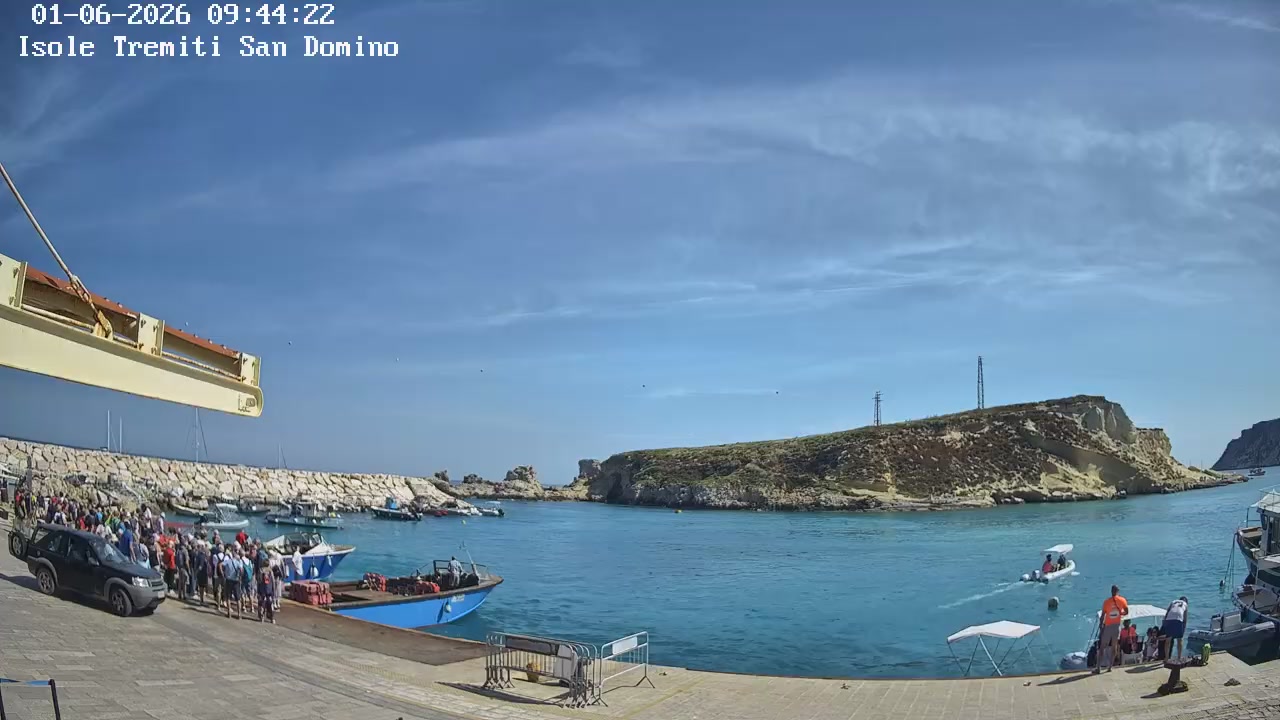Webcam Isole Tremiti San Domino LIVE: Porto, Mare e Meteo in Tempo Reale
